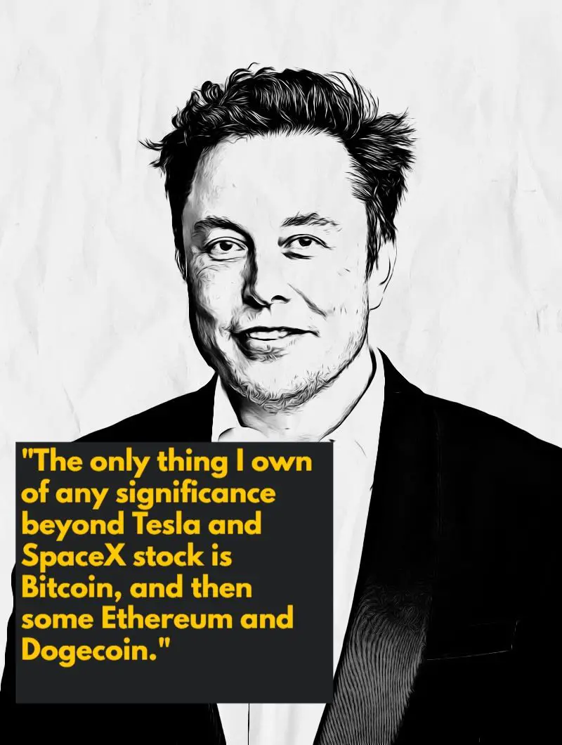 Elon Musk on which cryptocurrencies that he owns quote