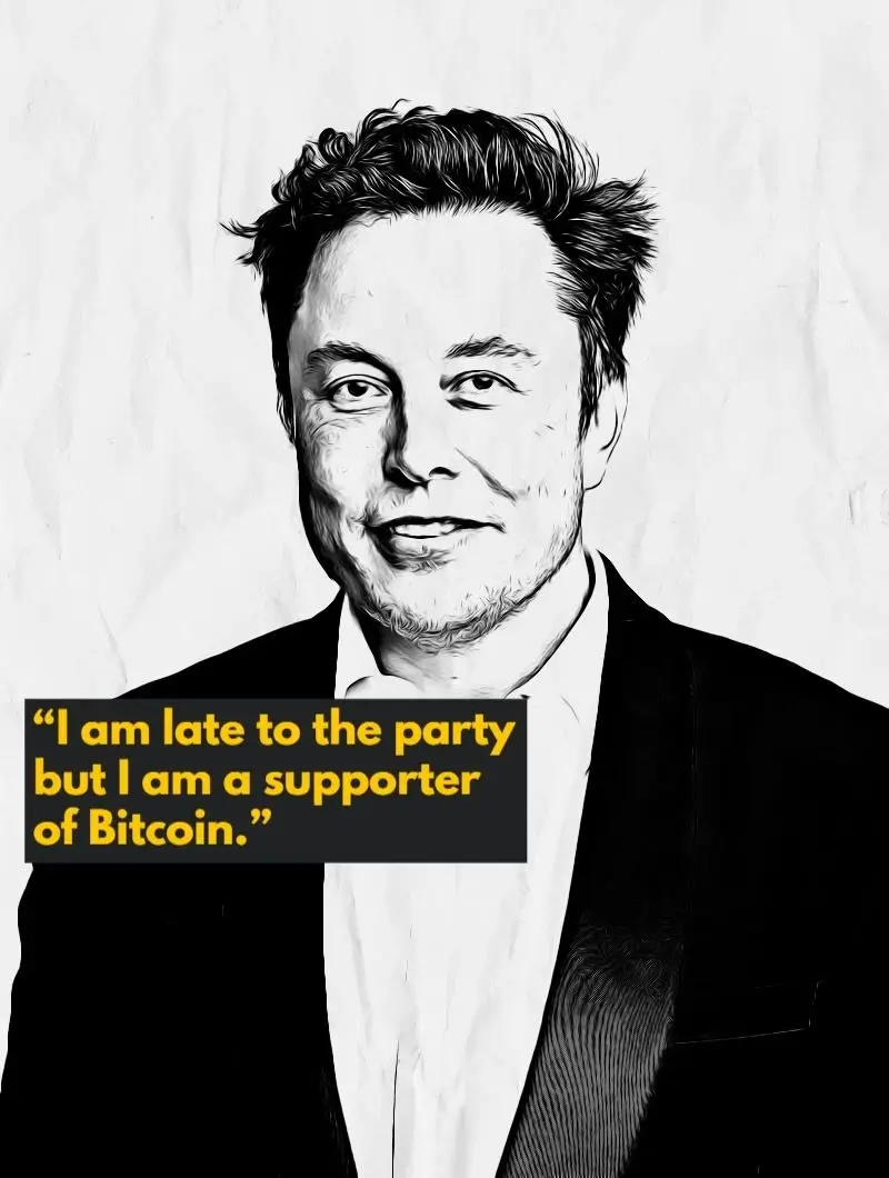 Elon Musk quote "Late to the party"