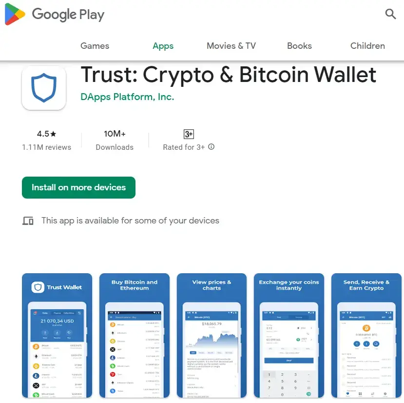 Trust Wallet on Google Play