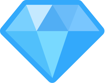 Illustration of a Free TON blue Crystal