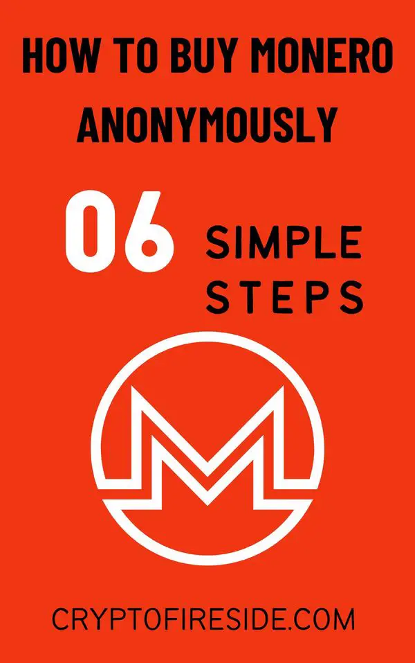 An orange, black and white poster with words that say "How to Buy Monero Anonymously"